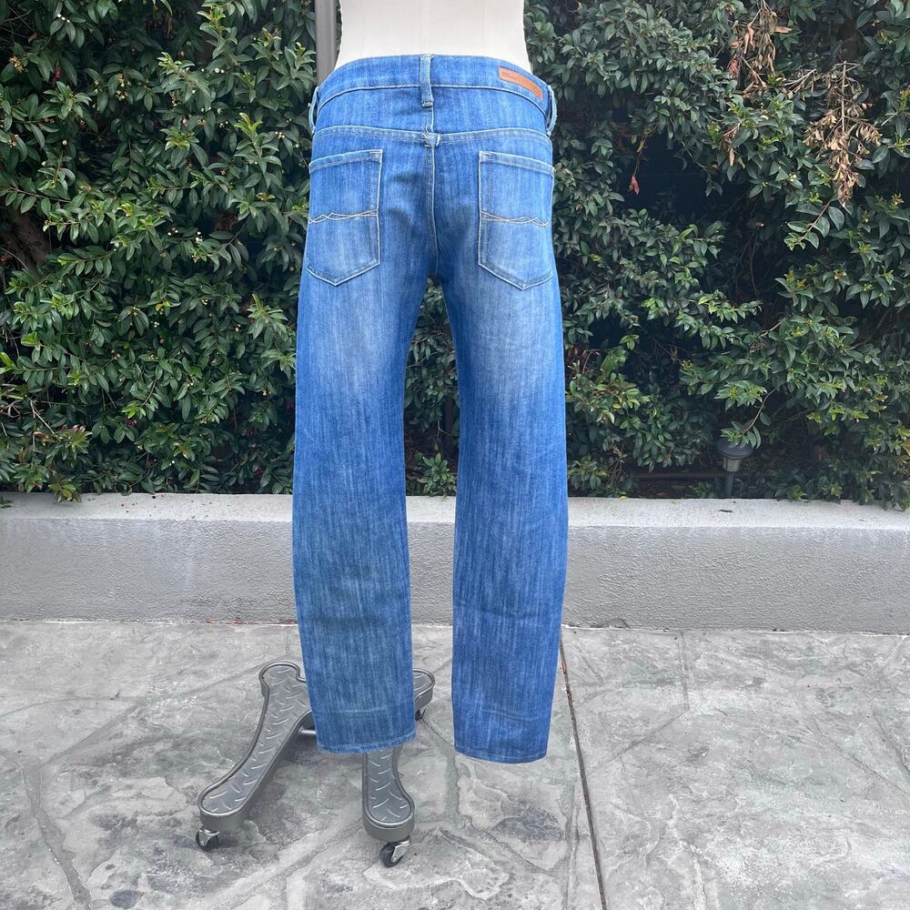 Bench Original Fit 33 Men’s Straight Leg Blue Denim Jeans Distressed Fade